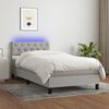 vidaXL &Kappa;&rho;&epsilon;&beta;ά&tau;&iota; Boxspring &mu;&epsilon; &Sigma;&tau;&rho;ώ&mu;&alpha; & LED &Alpha;&nu;.&Gamma;&kappa;&rho;&iota; 80x200 &epsilon;&kappa;. &Upsilon;&phi;&alpha;&sigma;&mu;ά&tau;&iota;&nu;&omicron;
