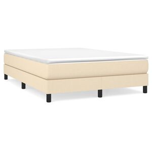 vidaXL &Kappa;&rho;&epsilon;&beta;ά&tau;&iota; Boxspring &mu;&epsilon; &Sigma;&tau;&rho;ώ&mu;&alpha; &Kappa;&rho;&epsilon;&mu; 140x200 &epsilon;&kappa;. &Upsilon;&phi;&alpha;&sigma;&mu;ά&tau;&iota;&nu;&omicron;