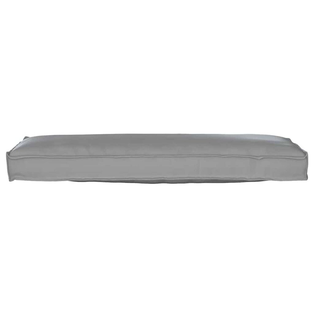 vidaXL Μαξιλάρι παλέτας για πάγκο Γκρι 120 x 40 x 8 εκ Ύφασμα Oxford