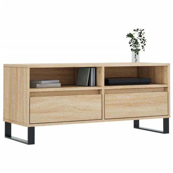 vidaXL Έπιπλο Τηλεόρασης Sonoma Δρυς 100 x 34,5 x 44,5 εκ. Επεξ. Ξύλο