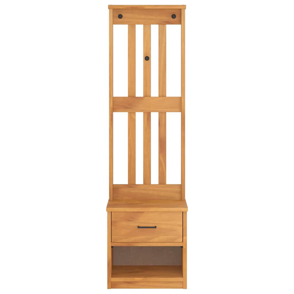 vidaXL Δέντρο χωλ "SANDNES" 45x40x159,5 εκ.Πεύκο μασίφ ξύλο