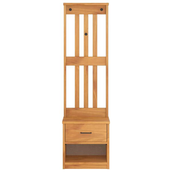 vidaXL Δέντρο χωλ "SANDNES" 45x40x159,5 εκ.Πεύκο μασίφ ξύλο