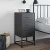 vidaXL Κομοδίνο Ανθρακί 36x39x78 εκ. από Χάλυβα