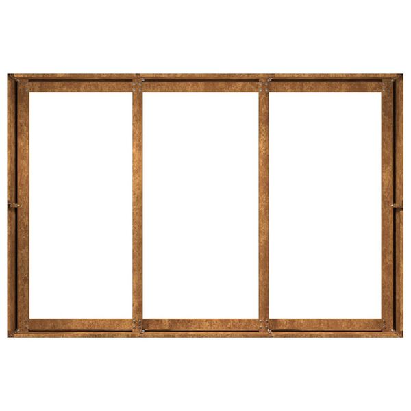 vidaXL Ζαρντινιέρα 120x80x40 εκ. Ατσάλι Σκληρυθέν στον Αέρα