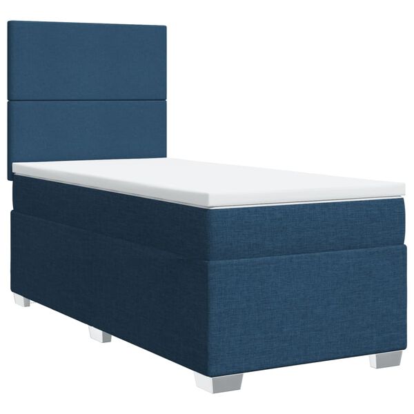 vidaXL &Kappa;&rho;&epsilon;&beta;ά&tau;&iota; Boxspring &mu;&epsilon; &Sigma;&tau;&rho;ώ&mu;&alpha; &Mu;&pi;&lambda;&epsilon; 90x190 &epsilon;&kappa;.&Upsilon;&phi;&alpha;&sigma;&mu;ά&tau;&iota;&nu;&omicron;