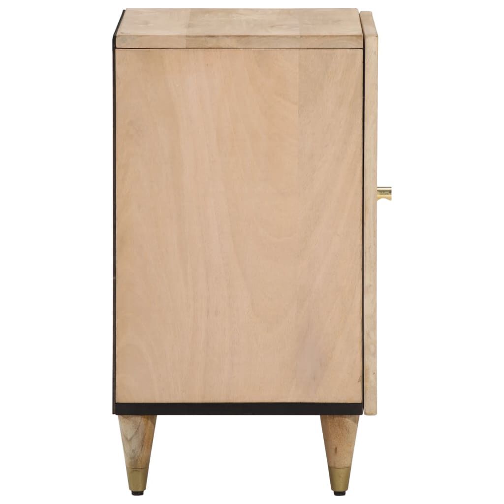 vidaXL Ντουλάπι Μπάνιου 38 x 33 x 58 εκ. από Μασίφ Ξύλο Μάνγκο