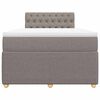 vidaXL &Kappa;&rho;&epsilon;&beta;ά&tau;&iota; Boxspring &mu;&epsilon; &Sigma;&tau;&rho;ώ&mu;&alpha; Taupe 120x200 &epsilon;&kappa;. &Upsilon;&phi;&alpha;&sigma;&mu;ά&tau;&iota;&nu;&omicron;