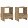 vidaXL &Rho;ά&phi;&iota; &Pi;&epsilon;&rho;&iota;&omicron;&delta;&iota;&kappa;ώ&nu; 2 pcs Artisan Oak 35 x 30 x 45 &epsilon;&kappa;.