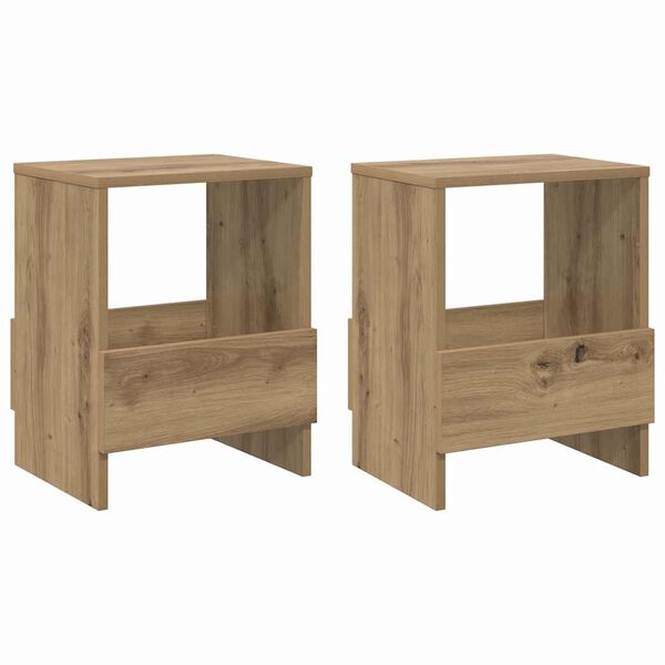 vidaXL &Rho;ά&phi;&iota; &Pi;&epsilon;&rho;&iota;&omicron;&delta;&iota;&kappa;ώ&nu; 2 pcs Artisan Oak 35 x 30 x 45 &epsilon;&kappa;.