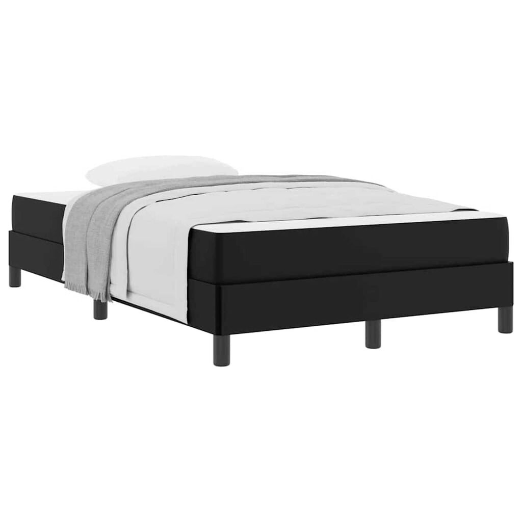 vidaXL Κρεβάτι Άλλο Μαύρο 120 x 190 cm Τεχνητό δέρμα