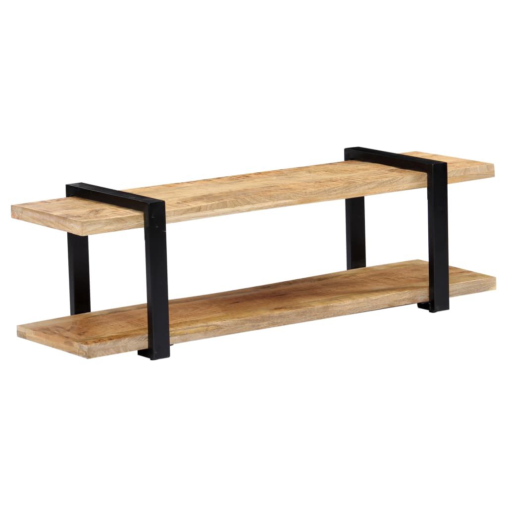 vidaXL Έπιπλο Τηλεόρασης 130 x 40 x 40 εκ. από Μασίφ Ξύλο Μάνγκο