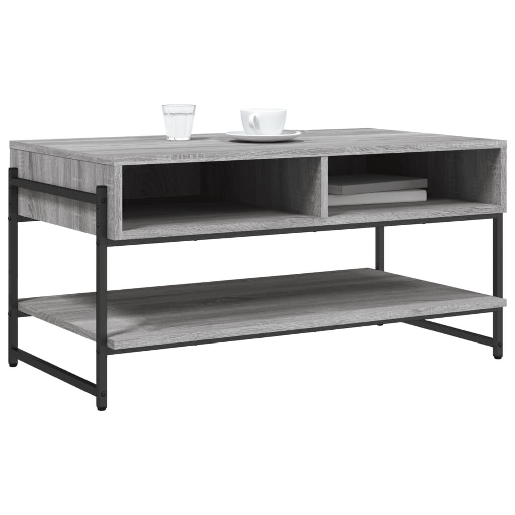 vidaXL Τραπεζάκι Σαλονιού Γκρι Sonoma 90x50x45 εκ. Επεξεργασμένο Ξύλο