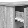 vidaXL Γραφείο Γκρι sonoma 140 x 49 x 76 εκ. Επεξεργασμένο ξύλο