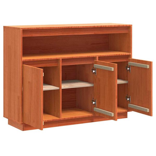 vidaXL Πλαϊνό γραφείο Καφέ 104,5 x 34 x 80 εκ