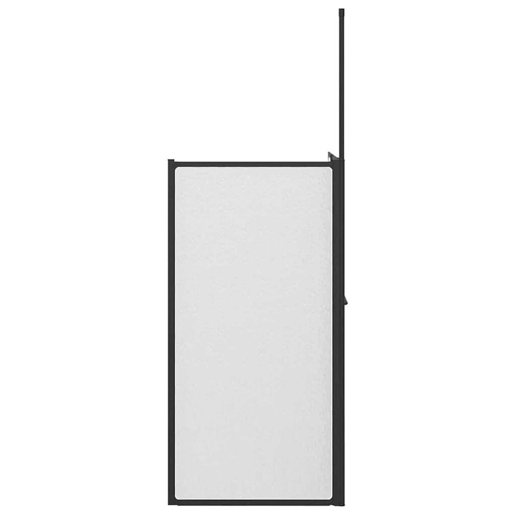 vidaXL Διαχωριστικό ντους Other Μαύρο 120 x 70 x 137 εκ Αλουμίνιο