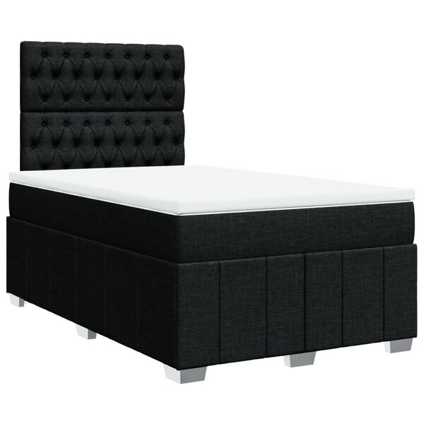 vidaXL &Kappa;&rho;&epsilon;&beta;ά&tau;&iota; Boxspring &mu;&epsilon; &Sigma;&tau;&rho;ώ&mu;&alpha; &Mu;&alpha;ύ&rho;&omicron; 120x190 &epsilon;&kappa;. &Upsilon;&phi;&alpha;&sigma;&mu;ά&tau;&iota;&nu;&omicron;