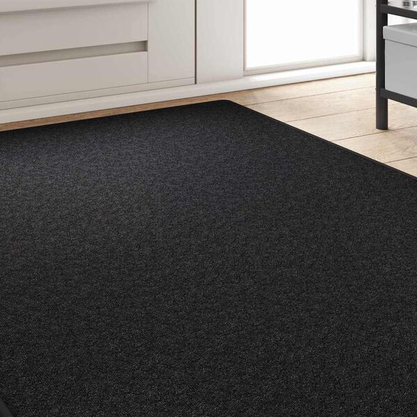 vidaXL Δερμάτινο Χαλί Ανθρακί 100 x 250 cm 100% Πολυπροπυλένιο