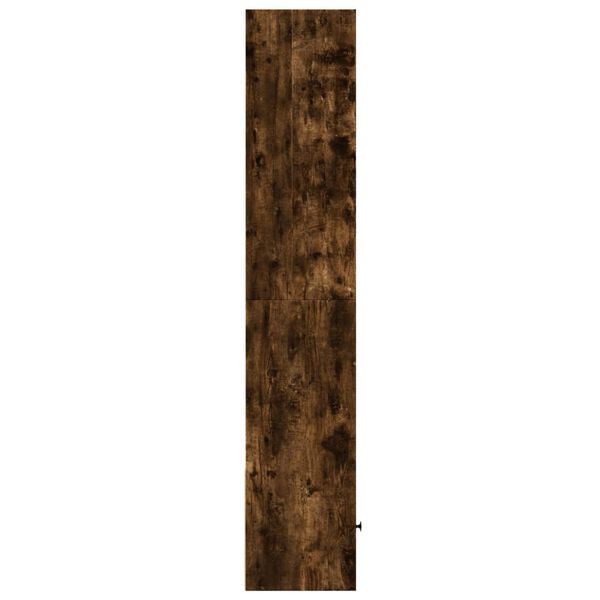 vidaXL Βιβλιοθήκη Καπνιστή Δρυς 40x36x189 εκ. από Επεξεργασμένο Ξύλο