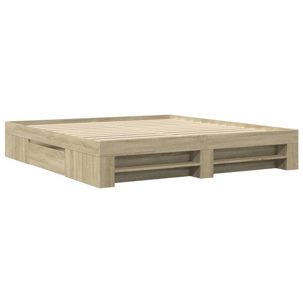 vidaXL Πλαίσιο κρεβατιού χωρίς στρώμα 180x200 εκ. Επεξεργασμένο Ξύλο
