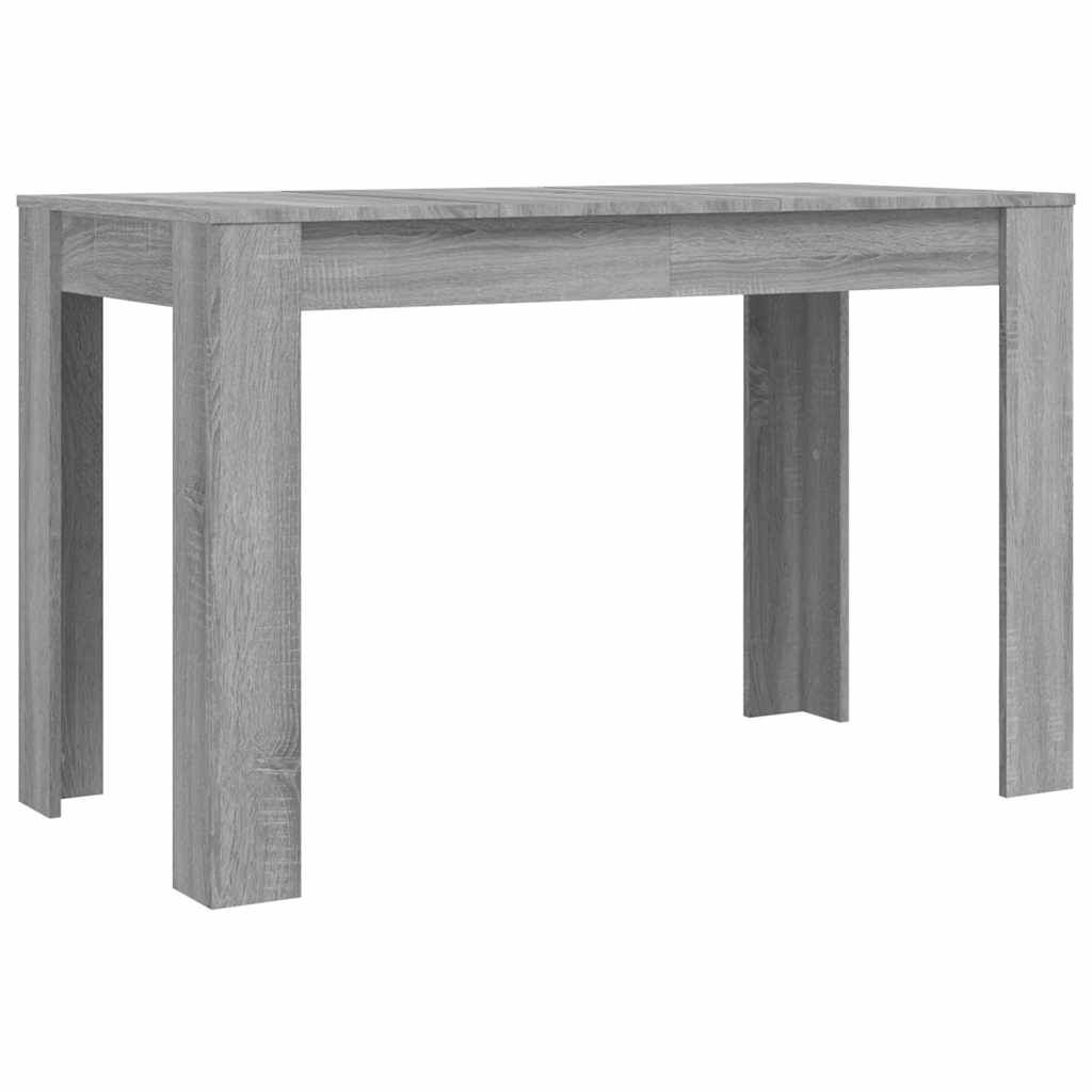 vidaXL Τραπεζαρία Γκρι Sonoma 120 x 60 x 76 εκ. από Επεξεργασμένο Ξύλο