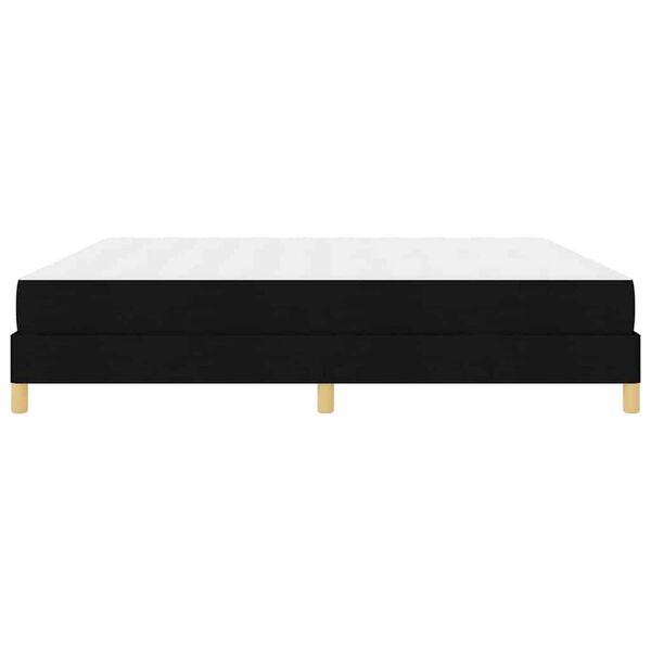 vidaXL Κρεβάτι με ελατήρια Μαύρο, Καφέ 200 x 200 cm