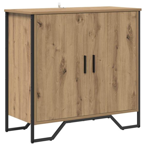vidaXL Πλαϊνό γραφείο artisan δρυς 78 x 35.5 x 74.5 εκ.