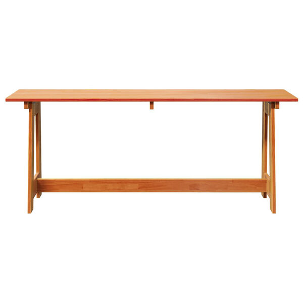 vidaXL Εξωτερικός πάγκος Καφέ 119 x 35 x 47 εκ. Μασίφ ξύλο πεύκου