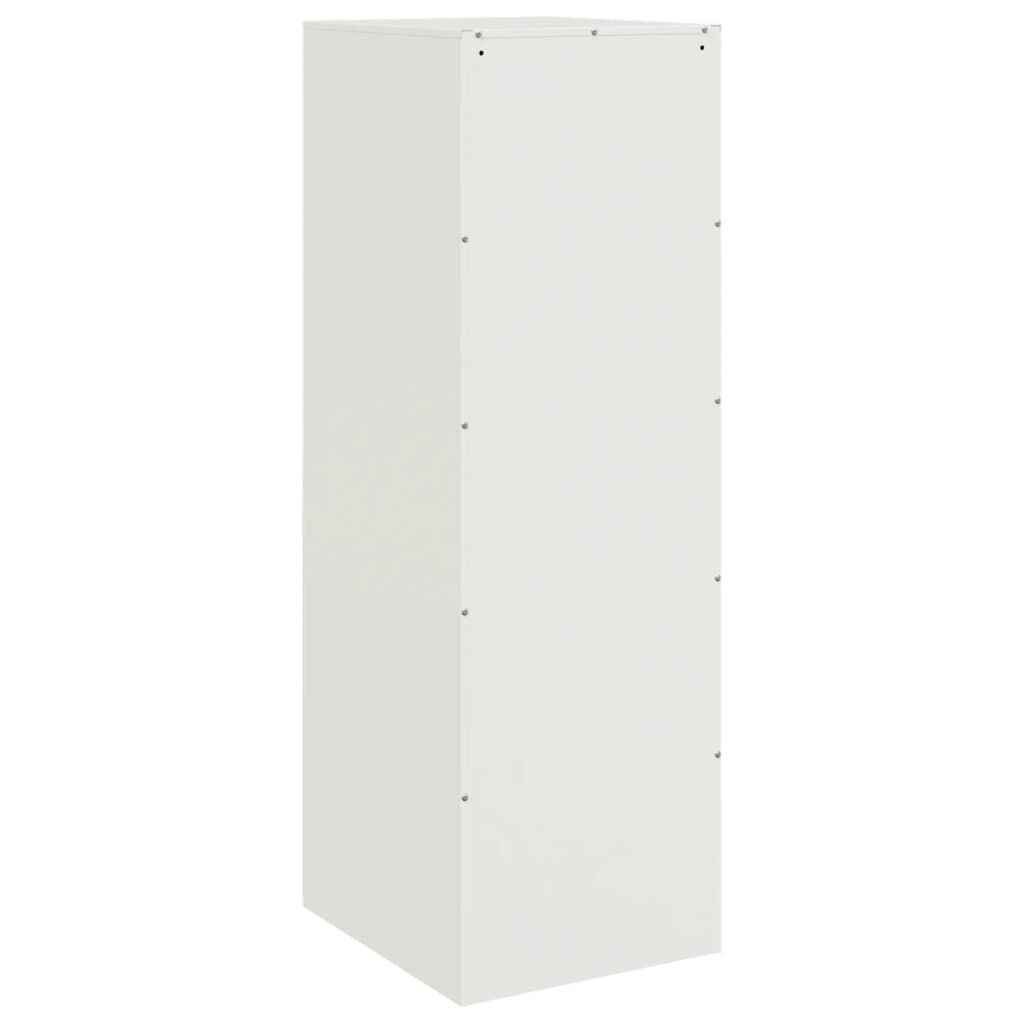 vidaXL Μπουφές Λευκός 34,5x39x107 εκ. από Ατσάλι