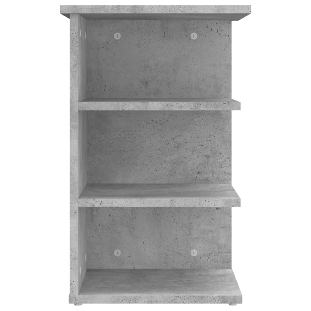 vidaXL Βοηθητικό Ντουλάπι Γκρι Σκυρ. 35 x 35 x 55 εκ. από Επεξ. Ξύλο