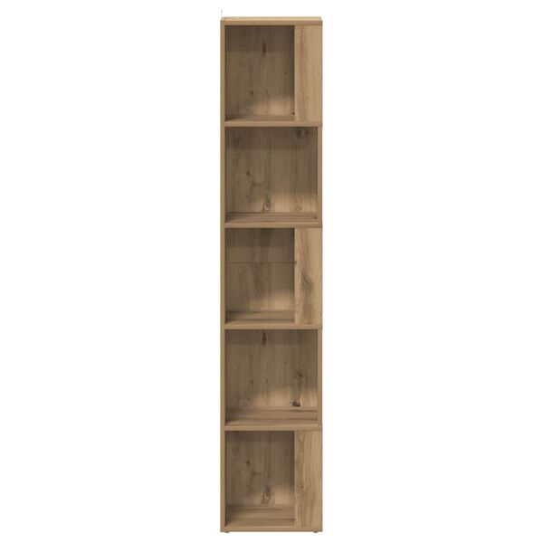 vidaXL Γωνιακό ντουλάπι Artisan Oak 33x33x165 cm Κατασκευασμένο ξύλο
