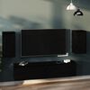 vidaXL Ντουλάπια Τοίχου 2 τεμ. Μαύρα 30x30x60 εκ από Μασίφ Ξύλο Πεύκου