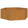 vidaXL Ζαρντινιέρα Σκουρ. 138 x 120 x 45εκ. Ατσάλι Σκληρυθέν στον Αέρα