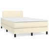 vidaXL &Kappa;&rho;&epsilon;&beta;ά&tau;&iota; Boxspring &mu;&epsilon; &Sigma;&tau;&rho;ώ&mu;&alpha; &Kappa;&rho;&epsilon;&mu; 120x200&epsilon;&kappa;. &alpha;&pi;ό &Sigma;&upsilon;&nu;&theta;&epsilon;&tau;&iota;&kappa;ό &Delta;έ&rho;&mu;&alpha;
