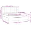 vidaXL &Kappa;&rho;&epsilon;&beta;ά&tau;&iota; Boxspring &mu;&epsilon; &Sigma;&tau;&rho;ώ&mu;&alpha; &Sigma;&kappa;&omicron;ύ&rho;&omicron; &Mu;&pi;&lambda;&epsilon; 200x200 &epsilon;&kappa;. &Beta;&epsilon;&lambda;&omicron;ύ&delta;&iota;&nu;&omicron;