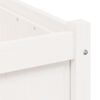 vidaXL Ζαρντινιέρα Λευκή 70 x 70 x 70 εκ. από Μασίφ Ξύλο Πεύκου