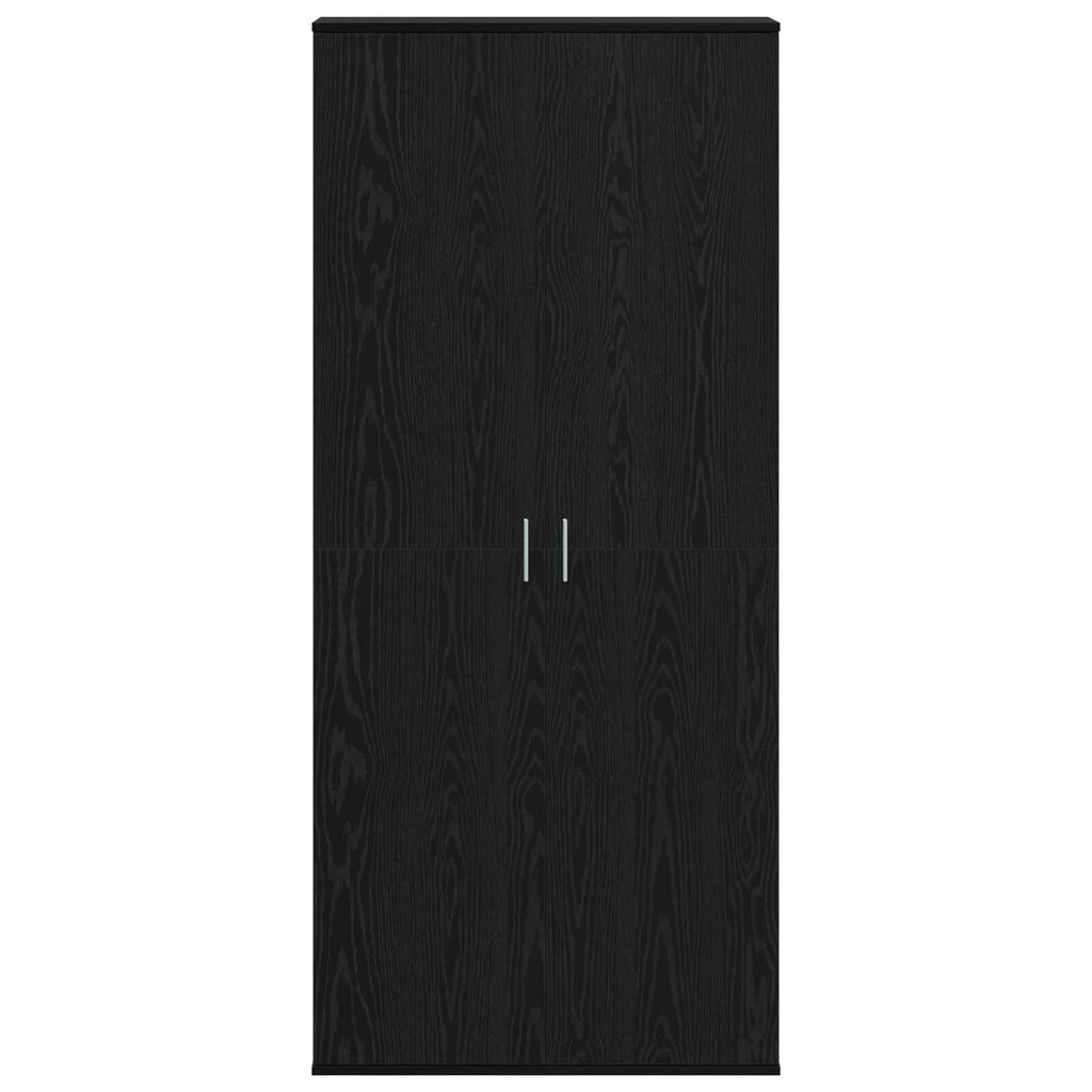 vidaXL Υψηλό ντουλάπι Μαύρης Δρυός 80x35x180 εκ. Επεξεργασμένο Ξύλο
