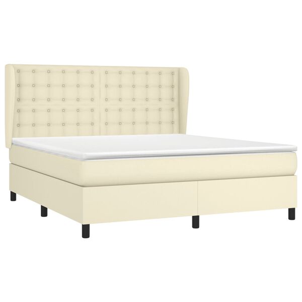 vidaXL &Kappa;&rho;&epsilon;&beta;ά&tau;&iota; Boxspring &mu;&epsilon; &Sigma;&tau;&rho;ώ&mu;&alpha; &Kappa;&rho;&epsilon;&mu; 180x200 &epsilon;&kappa;. &Sigma;&upsilon;&nu;&theta;&epsilon;&tau;&iota;&kappa;ό &Delta;έ&rho;&mu;&alpha;
