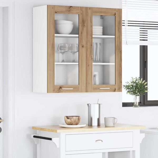 vidaXL &Kappa;&rho;&epsilon;&mu;&alpha;&sigma;&tau;ό &nu;&tau;&omicron;&upsilon;&lambda;ά&pi;&iota; &mu;&epsilon; &alpha;&pi;&omicron;&theta;ή&kappa;&epsilon;&upsilon;&sigma;&eta; Artisan Oak 80 x 31 x 80 &epsilon;&kappa;.