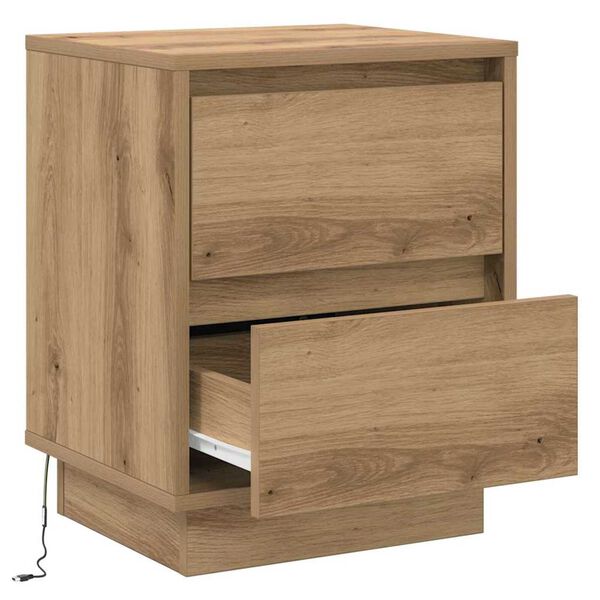 vidaXL Κομοδίνο με Artisan Oak 39 x 34.5 x 50 εκ. Επεξεργασμένο ξύλο