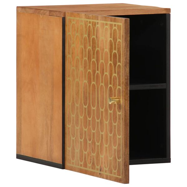 vidaXL Ντουλάπι Μπάνιου Επιτοίχιο 38x33x48 εκ. από Μασίφ Ξύλο Μάνγκο