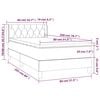 vidaXL &Kappa;&rho;&epsilon;&beta;ά&tau;&iota; Boxspring &mu;&epsilon; &Sigma;&tau;&rho;ώ&mu;&alpha; &Sigma;&kappa;&omicron;ύ&rho;&omicron; &Kappa;&alpha;&phi;έ 80x200 &epsilon;&kappa;. &Upsilon;&phi;&alpha;&sigma;&mu;ά&tau;&iota;&nu;&omicron;