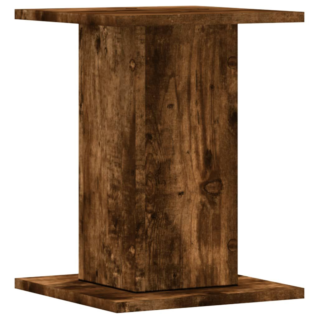 vidaXL Βάσεις Φυτών 2Τεμ. Καπνιστή Δρυς 30x30x40εκ. Επεξεργασμένο Ξύλο