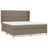 vidaXL &Kappa;&rho;&epsilon;&beta;ά&tau;&iota; Boxspring &mu;&epsilon; &Sigma;&tau;&rho;ώ&mu;&alpha; Taupe 160x200 &epsilon;&kappa;. &Upsilon;&phi;&alpha;&sigma;&mu;ά&tau;&iota;&nu;&omicron;