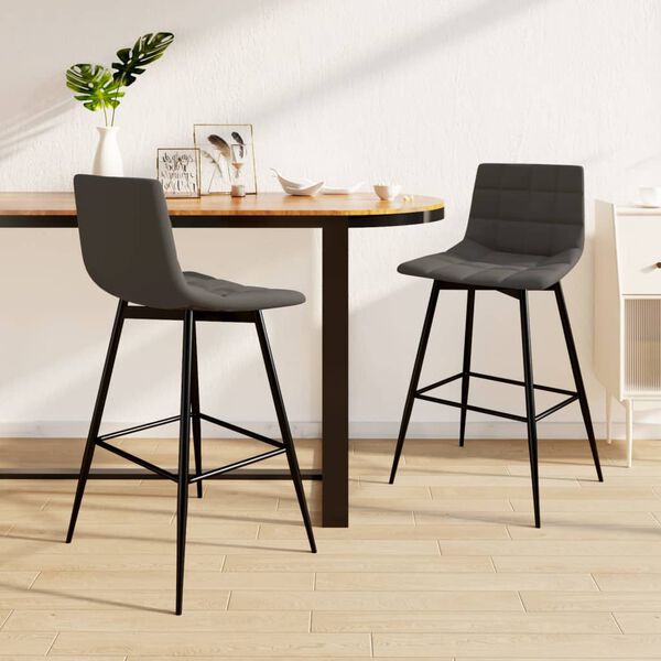 vidaXL &Sigma;&kappa;&alpha;&mu;&pi;ό &Mu;&pi;&alpha;&rho; 2 &tau;&epsilon;&mu;. &Sigma;&kappa;&omicron;ύ&rho;&omicron; &Gamma;&kappa;&rho;&iota; &Beta;&epsilon;&lambda;&omicron;ύ&delta;&iota;&nu;&alpha;