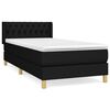vidaXL &Kappa;&rho;&epsilon;&beta;ά&tau;&iota; Boxspring &mu;&epsilon; &Sigma;&tau;&rho;ώ&mu;&alpha; &Mu;&alpha;ύ&rho;&omicron; 90x200 &epsilon;&kappa;. &Upsilon;&phi;&alpha;&sigma;&mu;ά&tau;&iota;&nu;&omicron;