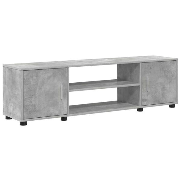 vidaXL Σετ 4 τεμαχίων για ντουλάπα τηλεόρασης 4 pcs Γκρι σκυροδέματος