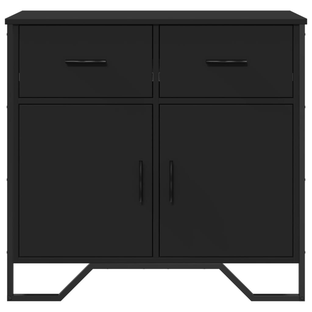 vidaXL Συρταριέρα Μαύρη 79,5x35,5x74,5 εκ. από Επεξεργασμένο Ξύλο