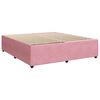 vidaXL &Kappa;&rho;&epsilon;&beta;ά&tau;&iota; Boxspring &mu;&epsilon; &Sigma;&tau;&rho;ώ&mu;&alpha; &Rho;&omicron;&zeta; 200x200 &epsilon;&kappa;. &Beta;&epsilon;&lambda;&omicron;ύ&delta;&iota;&nu;&omicron;