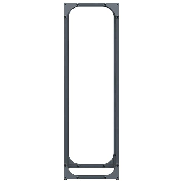 vidaXL Ράφι για καυσόξυλα Ανθρακί 25x25x80 cm Ατσάλι ψυχρής έλασης