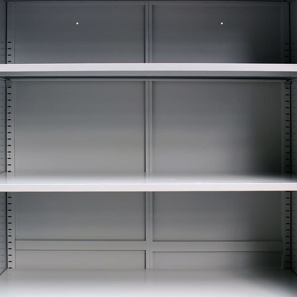 vidaXL Ντουλάπα Γραφείου με 2 Πόρτες Γκρι 90 x 40 x 180 εκ. Ατσάλινη